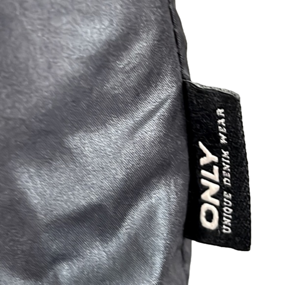 ONLY Black Nelly Nylon Bomber Sz Small - Picture 3 of 6